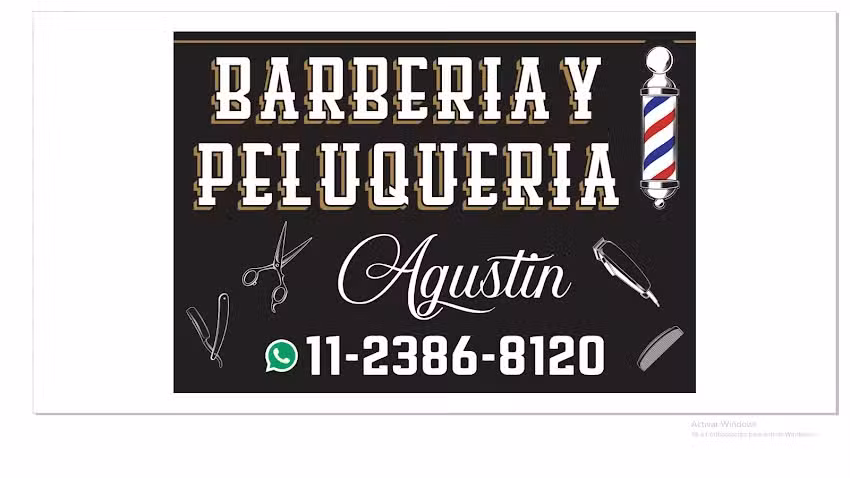 Barber&iacute;a y peluquer&iacute;a unisex Agust&iacute;n
