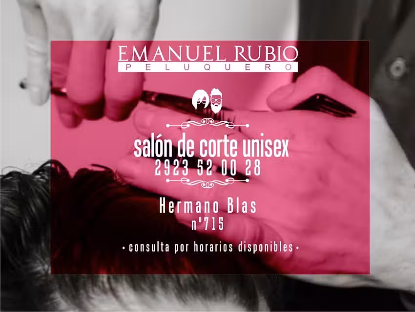 Emanuel Rubio &ndash; Sal&oacute;n de Corte Unisex