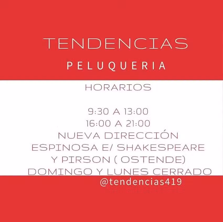 Peluquer&iacute;a Tendencias