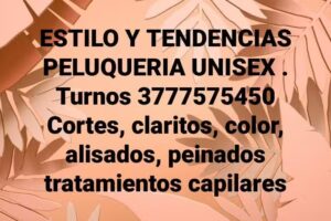 Peluquer&iacute;a Unisex Estilo y Tendencias