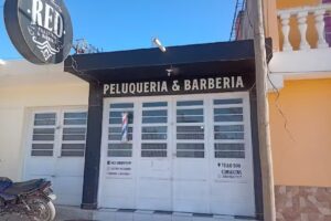 Red barber shop