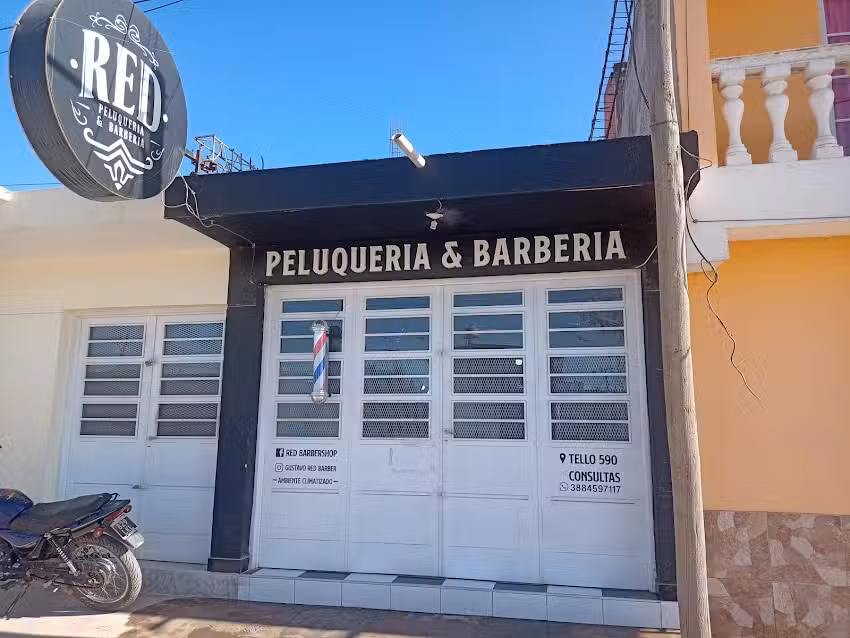 Red barber shop