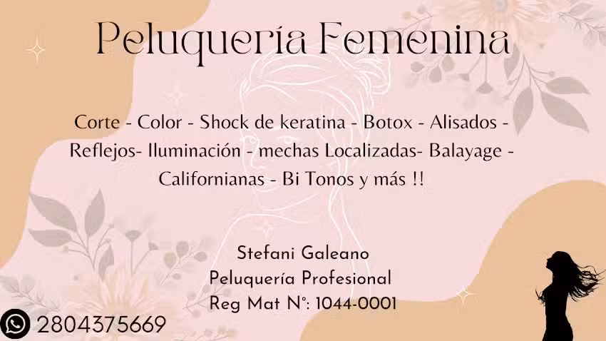 Stefani Galeano Peluquer&iacute;a Femenina